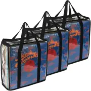 3 Pack LP Vinyl Record Storage Bag-Clear-Up 108 Albums-No Dust/Scratch