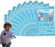 Humdcdy Bubble Refill Solution, 10 Pack of 10ml Bubble Machine Refill Liquid, Convenient Kids Toys, Safe Favor, Portable Water Soapbar Liquid for Boys and Girls