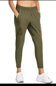 NEW Under Armour Womens Unstoppable Hybrid Jogger Pants SMALL $70 Ankle Joggers