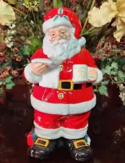 Williams Sonoma Twas the Night Before Christmas Santa Cookie Jar NEW