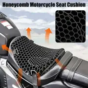 Motorcycle Seat Cushion Cover Shock Absorption 3D Honeycomb Mesh Motorbike ❀
