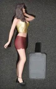 Atlantic Case "Anna" 1/18 Hand Painted Resin Figure - Die-Cast Cars Display