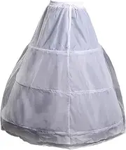 [Hellery] Womens Tulle Petticoat Underskirt Skirt Pannier Underskirt Lolita Crinoline Skirt Hoopless Petticoats for Ball Gown Prom