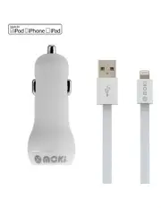 [Moki] Lightning Syncharge Cable + Car White