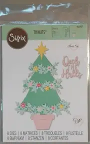 Sizzix Thinlits - DECK THE HALLS die. Olivia Rose Christmas Tree #665707 - NEW