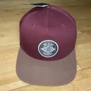DC Shoe Co Slacker Red Maroon/Brown Skate A-Frame Trucker Snapback Hat Cap