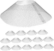 SHOWERORO Kitchen Exhaust Fan Filters 15pcs Grease Mesh Range Hood Accessories Bowl-Shaped Oil Filter Easy to Clean Reuse
