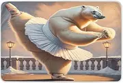 Graceful Polar Bear Dance Brown Washable Waterproof Pads, Waterproof Washable Bed Pads, Reusable Incontinence Pads