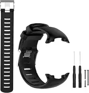 Watch Strap for Suunto D4,Muovrto Replacement Accessories Silicone Sports Watchband Wristband with Extension Strap for Suunto D4i Novo