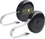 Tape Measure for Body Measuring Tape, (Pack of 2) Dual Sided Inch and CM, Portable, Retractable Soft Ruler Tool for Measurements Body Fat, Fitness Sewing Tailor Fabric and Accurate Body Fat Calculator