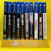 Sony Playstation 4 PS4 10 Game Holder Display Stand Gold and White Accessory