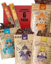 Beef Jerky & Meat Sticks Variety Pack | Gluten Free Beef Jerky Snack Packs fo...