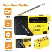 Dynamo Wind Up Emergency Radio Rechargeable Hand Crank AM FM Radio Flashlight