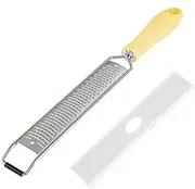 Metal Lemon Zester Grater | Handheld Vegetable Shredder Tool | Hand-Held Stainless Steel Food Grater for Garlic, Nutmeg, Vegetables