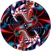 Slipmat Slip Mat Scratch Pad Felt for any 12" LP DJ Vinyl Turntable Record Player Custom Graphical - Fractal 12