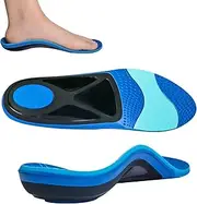 RooRuns Heavy Duty Plantar Fasciitis Arch Support Insoles Inserts Men Women, Orthotic Inserts Shoe for Flat Feet, Heel Spurs, High Arches, OverPronation, Metatarsalgia, Foot Pain Relief, L