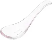 FUNNETOYU Glass Spoon Elegant Multi Functional Kitchen for Soups and Desserts Sturdy Serving Spoon Stylish Finish for Home and Restaurants