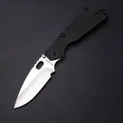 Strider Knives Performance SnG Tux - Stonewashed Blade / Black Titanium Handles