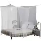 1pcs Mosquito Canopy White Four Corner Post Student Canopy Bed Mosquito Net N...