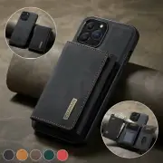 Magnetic Removable Wallet Card Case For iPhone 16E Pro Max 14+ 11 SE 2/3 XR 7 8