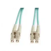 15M Lc Lc Om4 Multimode Fibre Optic Patch Cable Aqua