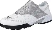 [PENXZT] Mens Golf Shoes Spikeless Waterproof Leather Golf Sneakers Casual Non-Slip Comfort Outdoor,Gray,10.5