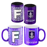 Fremantle Dockers AFL Metallic Mug and Can Cooler Gift Set