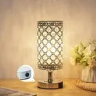 2Pcs Crystal Touch Desk Lamp 3000K Warm White LED Bulb With USB C+A Charging US