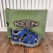 Keen Newport H2 Infant Size 4 Blue Depths Gargoyle Water Shoes Sandals 1021492