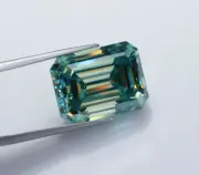 2 Ct Beautiful Lab Grown Diamond Green Color Emerald Cut Shaped Certified VVS1
