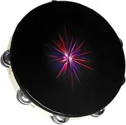 JEWEDECO Double-row Hand Drum Kids Tambourine Handheld Percussion Drum Kids Music Toy