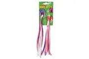 Bikecorp Handlebar Streamers for Kids Bike (A pair) Pink & White Ribbon