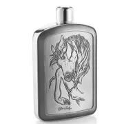 Royal Selangor Quality Pewter Collection Rulz Stallion Hip Flask 15cL Capacity