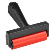 4 Inch Rubber Roller Brayer Rolling Tools for Printing Printmaking, Red