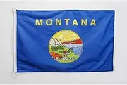 Montana Nautical Flag 18'' x 12'' - US State of Montana Flags 30 x 45 cm - Banner 12x18 in for Boat - AZ FLAG