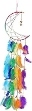BATHVEVE 1Pc Crescent Star Dreamcatcher Pendant Unique Wall Hanging Decor for Home Garden and Bedroom Beautiful Thread and Wall Accessories