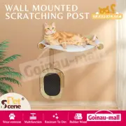 Cat Bed Kitten Scratching Post Perch Climbing Shelf Scratcher Board Wall Mounted