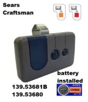 For Craftsman 139.53681B Garage Door Remote Control