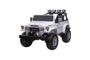 Licensed Toyota FJ-40 Kids Ride On Electric Toy Car 80W - White