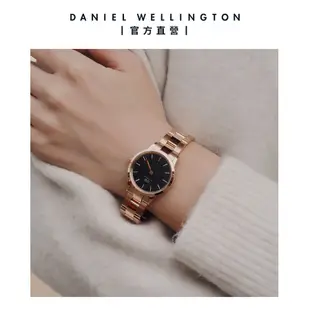 Daniel Wellington 手錶 Iconic Link 28mm/32mm精鋼錶 特調玫瑰金(DW00100212 DW00100214)/ 32mm