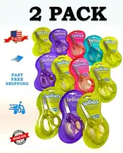2 PACK Westcott 5" Kids Jellies Scissors Squishy Gel Grip, Blunt, Steel Age 4+