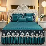 Bed Skirt Coverlets, Bed Spreads Sets, Ruffled Bedspread Sheet, Bed Skirt Full Bed Long, Bed Skirt Lace Full, Ruffle Skirt Bedspread Full Size, Soft Bedding Drop Full Bed Skirts(B,200x220CM/79x87in)