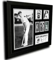 SIR DONALD BRADMAN SIGNED LIMITED EDITION FRAMED MEMORILIA