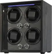Oryx 4 Watch Winder for Automatic 4 Storages Black Wood Grain Walnut