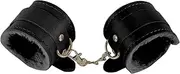 Sexy Plush Toy Handcuffs, Sexy Toy Handcuffs for Couple Cosplay - Police Prop, Fluffy Fitness & Ankle Shackles with Cosplay Belt Hand (Black)