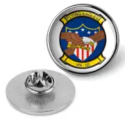 VFA-122 'Flying Eagles' Tie Tac, Hat Pin, Badge, Military Lapel Pins - Silver