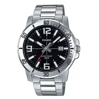 在飛比找蝦皮購物優惠-【八度空間】 CASIO 極致經典大三針不鏽鋼腕錶 日期顯示
