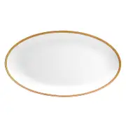 L'Objet Soie Tresse Gold Oval Platter, Large