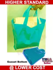 12X11+3" 250 pcs Soft Handle LDPE Glossy Shopping Bag All Colors