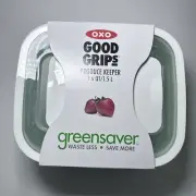 OXO Good Grips GreenSaver Produce Keeper, 1.6 Qt/ 1.5 L 3-in-1 System - New